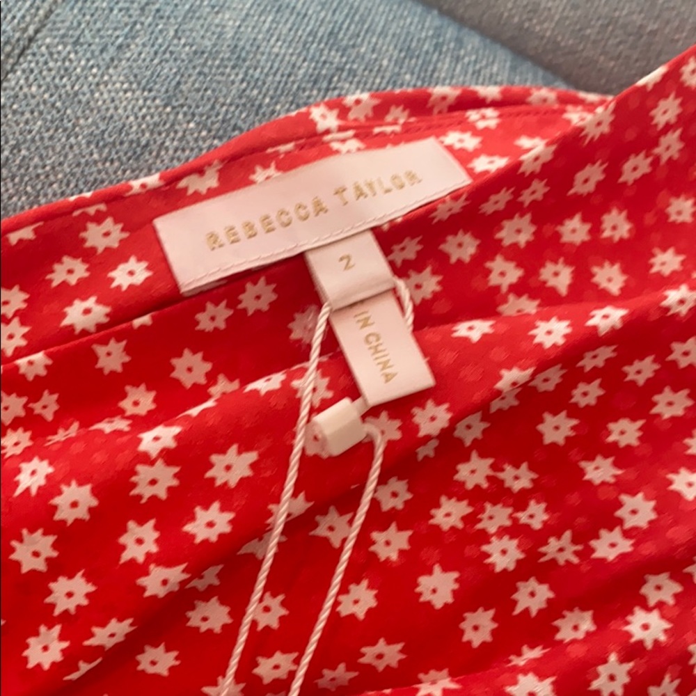 Rebecca Taylor Malia Sleeveless Ditsy Floral Top - Picture 5 of 5